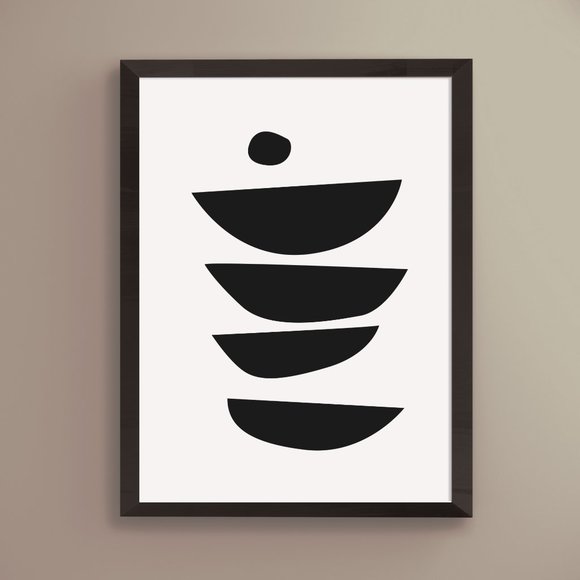 Modern Minimalist Abstract Geometric Wall Art Print Home Decor [No Frame] - Picture 1 of 7